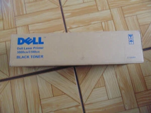 Original OEM Dell Laserdrucker 3000cn/3100cn schwarze Tonerkassette. Neu - Bild 1 von 2