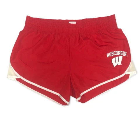 Rivalry Threads Wisconsin Badgers NCAA Women's Track Shorts L 12/14 Cover