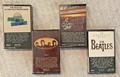 Beatles Capitol (Four) Cassette Tape Lot 1977 & 1982 - Original releases as new - Image 1 of 4
