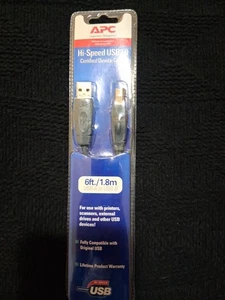 APC USB A Male to Mini B Male Printer Scanner Camera Cable Cord 6' New - Picture 1 of 4