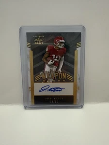 2022 Leaf Ultimate Draft Weapon GOLD /15 Theo Wease Jr #UW-TW1 Auto - Bild 1 von 1