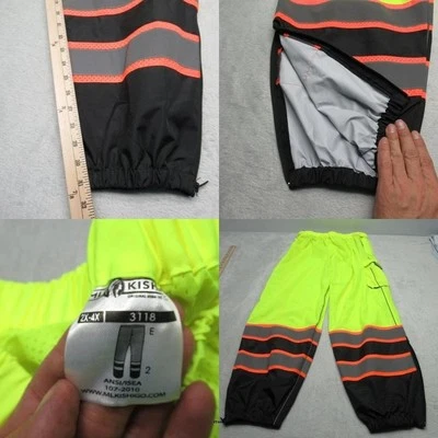 ML Kishigo High Visibility Safety Pants Men 2X-4X Workwear Class E 31" Long - Image 1 of 4