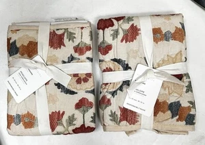 New Set of 2 Pottery Barn Standard Penelope Handcrafted Quilted standard Shams - Picture 1 of 6