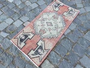 Small Rug Door Mat Bath Mat Wool Rug Oushak Rug Traditional Rug Floor Rug - Picture 1 of 10