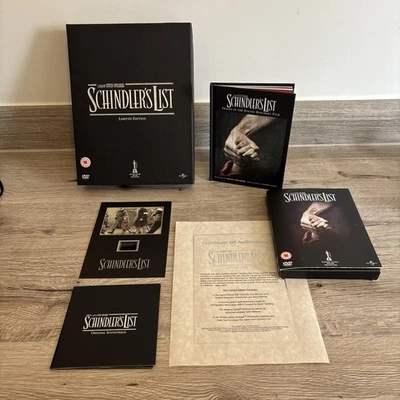 Schindlers List Limited Edition DVD Box Set Certificate of Authenticity COMPLETE - Image 1 of 4