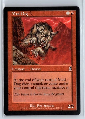 (2x) MAD DOG - Odyssey – MTG Magic the Gathering Card - Common - Image 1 of 4