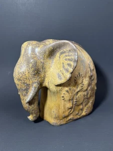 Vintage ARNE BANG Elephant Stoneware Figurine Made In Denmark - Picture 1 of 24