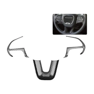 Carbon Fiber Steering Wheel Cover Trim A Unique Touch for Dodge For Challenger - Picture 1 of 12