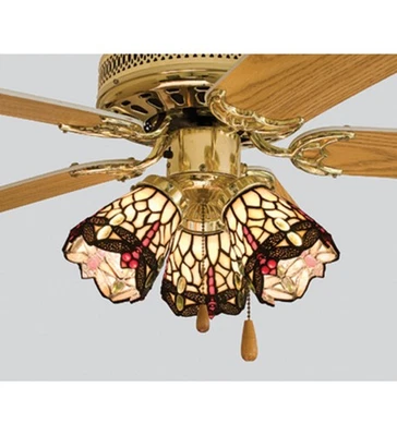 Meyda Tiffany 99245 Beige Tiffany Dragonfly Fanlight Shade - Image 1 of 2