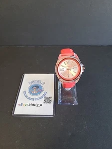 Isaac Mizrahi Live PINK Damenuhr mit Lederband.  - Bild 1 von 8