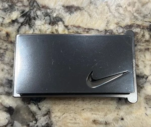 Nike Web Golf Belt Buckle Mens Adjustable Metal Logo - Picture 1 of 3
