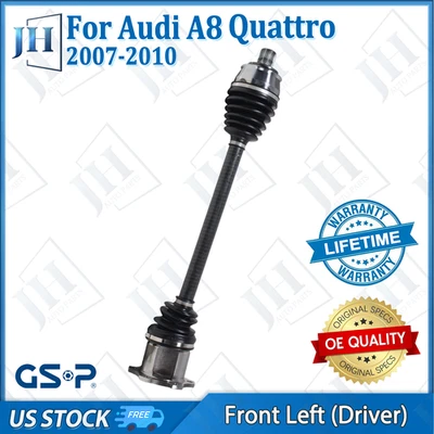 Eje delantero izquierdo OE conductor CV para Audi A8 Quattro 2007 2008 09 2010 V8-4,2 L Foto 1 de 4