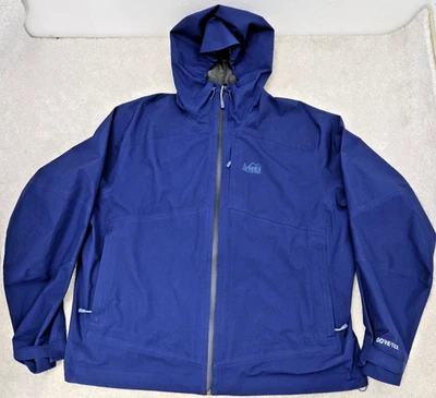 REI Co Op Chaqueta Impermeable Mujer 3 XL Azul Marino Xero Seco GTX Cortavientos Foto 1 de 4