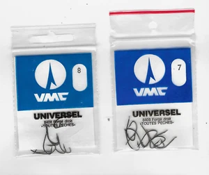 lot 2 paquets de 10 Hameçons forgé droit VMC toutes pêche N° 7 et 8 - Photo 1/1