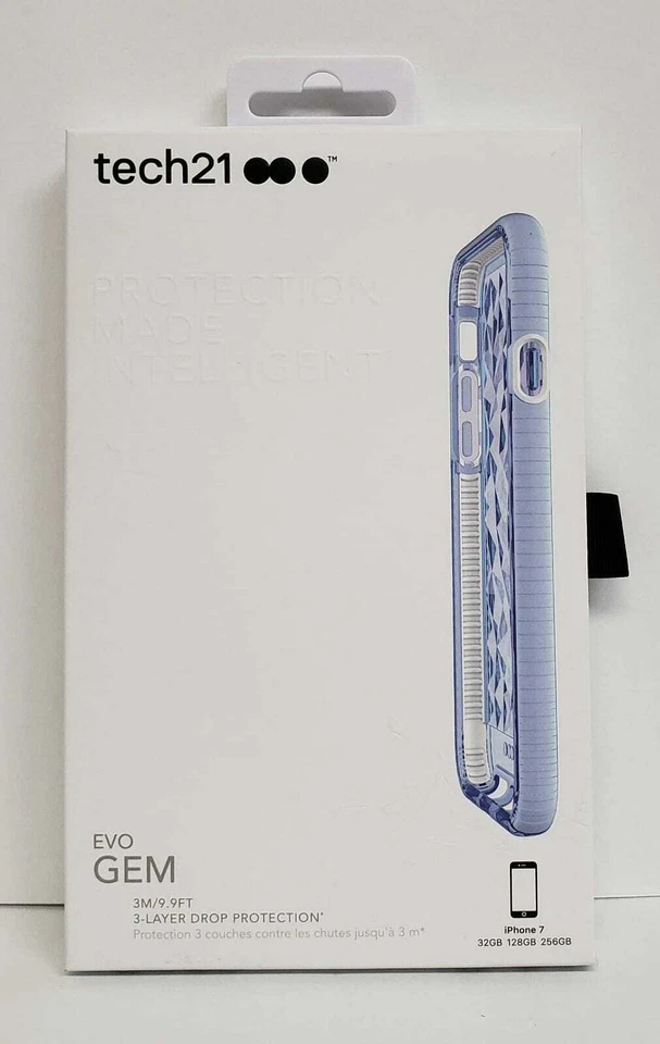 TECH21 - Evo Gem para Apple iPhone 6/6s/7/8/SE 2020 - Tinte Lila Foto 1 de 3