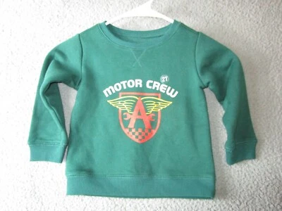 SUDADERA JOE BOXER MOTOR CREW NIÑO PEQUEÑO VERDE TALLA 2T USADA ALGODÓN POLIÉSTER  Foto 1 de 4