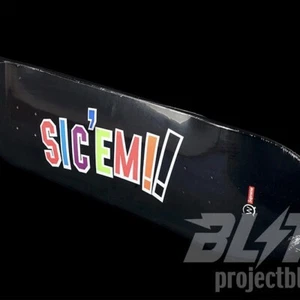 FW21 SUPREME WTAPS SIC 'EM! SKATEBOARD DECK BLACK 8.375” x 32.125” - Picture 1 of 3
