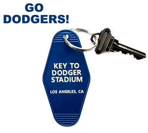 "KEY TO DODGER STADIUM" Los Angeles Dodgers KEY TAG baseball L.A. California nuovo - Foto 1 di 1