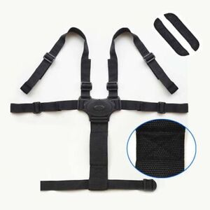 Universal 5-Point Belts Strap 360 Rotating Baby Stroller Chair Safety Belt