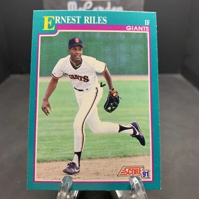 1991 Score Ernest Riles #626 San Francisco Giants - Image 1 of 2