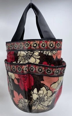 Vera Bradley Shower Caddy Mocha Rouge - Делает Отличную Сумку для Бинго - Изображение 1 из 4
