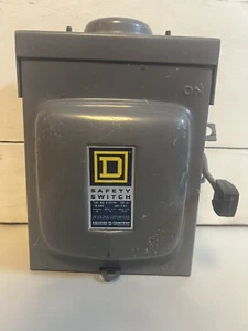Interruptor de seguridad Square D D 321-RB Set A-1 30A 240V resistente - Imagen 1 de 7