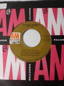 Phyllis Brown - More Than Missing You (Canada A&M AMX 357) EX Vinyl Record 7" - Picture 1 of 2