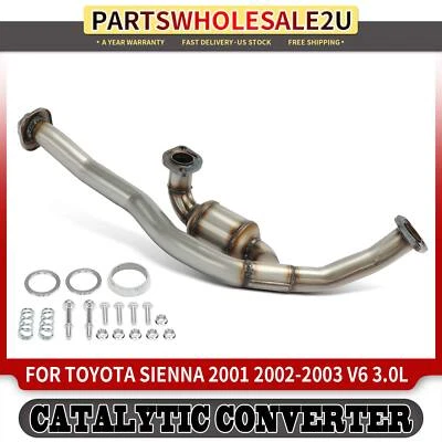 Convertidor catalítico central para Toyota Sienna 2001 2002 2003 3,0 L con junta Foto 1 de 4