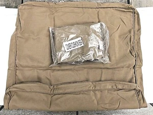 12-Outdoor Cushion Cover Replacement, Waterproof, Khaki Beige 26”w x 27”d x 3"T - Picture 1 of 6