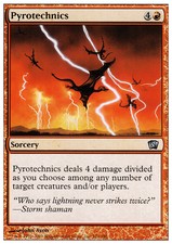 Pyrotechnics - Foil - 8th Edition - MP, English MTG Magic FLAT RATE SHIP