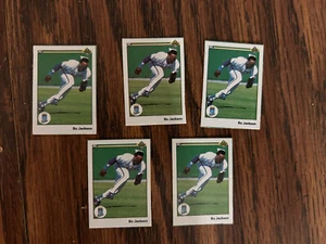 BO JACKSON 1990 UPPER DECK LOT OF FIVE ( 5 ) MINI CUT FROM BOX - Picture 1 of 1