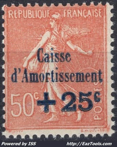 FRANCE CAISSE D'AMORTISSEMENT N° 250 NEUF ** SANS CHARNIERE - Picture 1 of 2