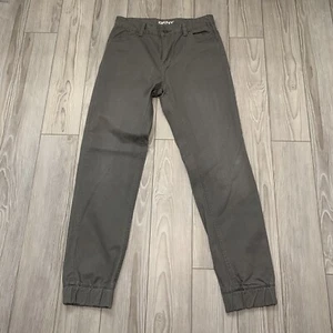 DKNY Grey Tapered Jogger Pants Hemmed (Size: Boys 16) - Picture 1 of 10