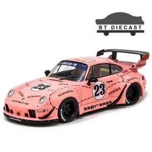 TARMAC WORKS T43-014-SO PORSCHE 911 993 RWB 1/43 SOPRANOS #23 PINK - Picture 1 of 2