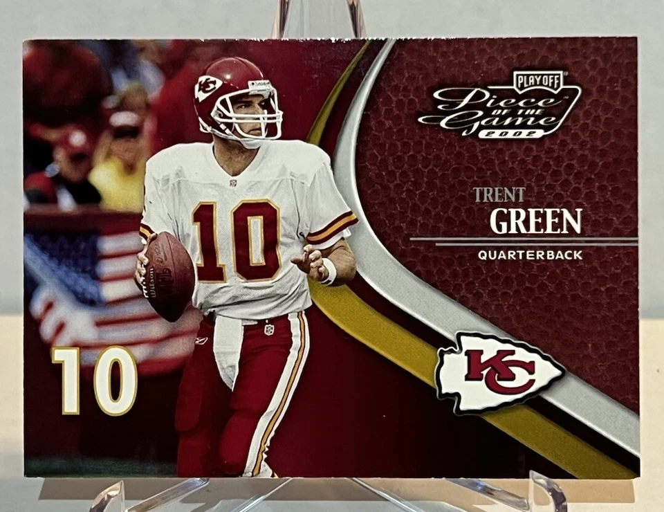2002 Playoff Piece of the Game - #13 Trent Green NFL Kansas City Chiefs - Image 1 of 2
