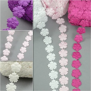 Daisy Peony Margaret Flower trim satin lace ribbon CRAFTS scrapbook craft sewing - Picture 1 of 11