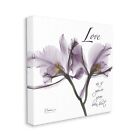 Stupell Love Like Never Hurt Purple Orchid Floral Silhouette