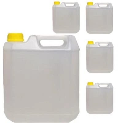 LUDWIG LACKE 5 Stück 5 Liter Kunststoffkanister leer Plastekanister Wasserbehälter Ludwiglack