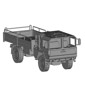 Kit modello camion militare stampato in 3D 1/72/87/144 Germania serie MAN 4X4 non dipinto - Foto 1 di 5