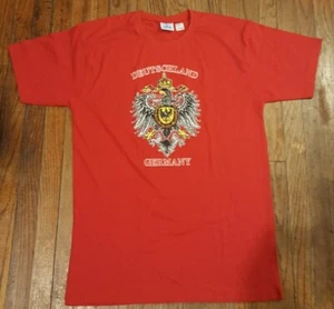 Deutschland Deutschland Tourist T Shirt mit Adler Wappen rot Größe 2XL XXL - Bild 1 von 4