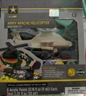 Masterpieces 21525 Army Apache Helicopter Wood Paint Kit New