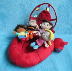 RARE Disney Store Little Einsteins - Plush Pat Pat Rocket & All 4 Mini Soft Toys - Picture 1 of 8