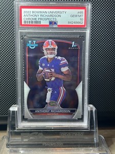 Anthony Richardson 2022 Bowman Chrome 1st RC #65 Gators PSA 10