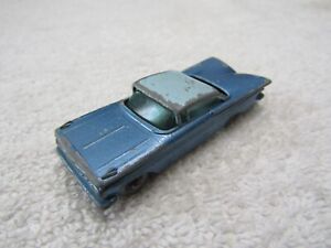 Lesney Matchbox '59 Chevy Chevrolet Impala Blue Car Gray Wheels England Loose