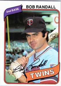 1980 Topps #162 Bob Randall Minnesota Twins EX-MT - Picture 1 of 2