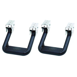 Carr HOOP II XP3 Black Multi-Mount Side Steps for Jeep Wrangler TJ Set of 2 - Picture 1 of 5