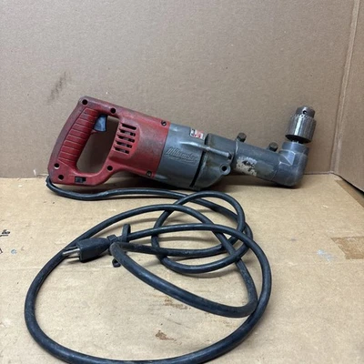 Milwaukee 1001-1 D-Handle Corded Electric 1/2" Right Angle Drill, with key - Image 1 of 4