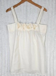 Eyeshadow Women’s Ivory Sleeveless Top Size Large NWT - Picture 1 of 7
