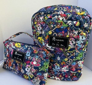 NEW Tokidoki Jujube Minibe Backpack & Be Quick 2 pc Set Sea Punk Lot Diaper Bag - Bild 1 von 15