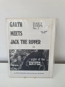 Vintage Daily Strips No 5 Garth meets Jack the Ripper VGC V.Rare 250 copies only - Picture 1 of 5